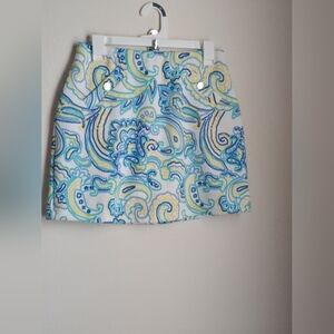 Pappagallo Skorts Women S Multicolor Paisley Mini Pickleball Tennis Golf Academi